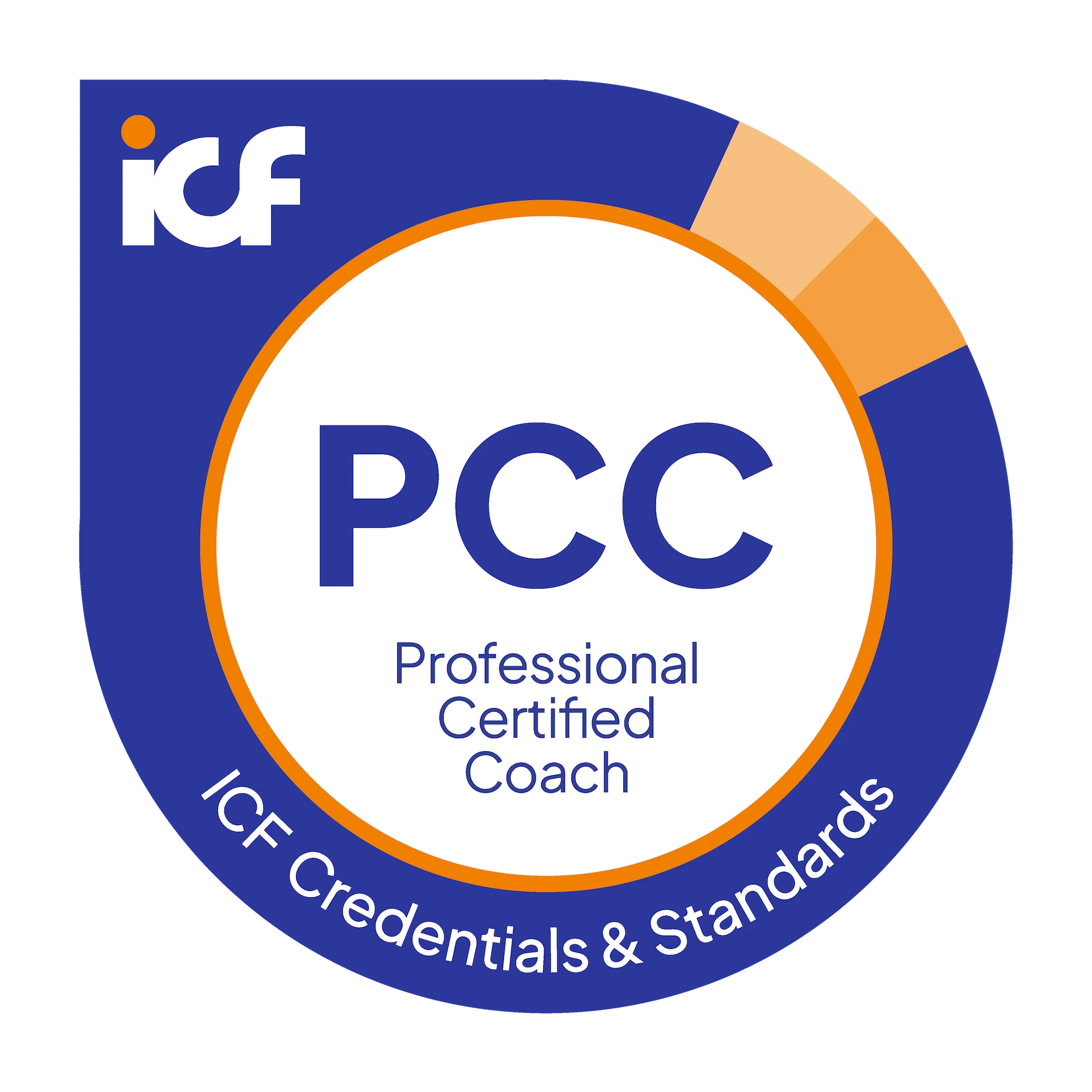 Lencana resmi ICF Master Certified Coach.